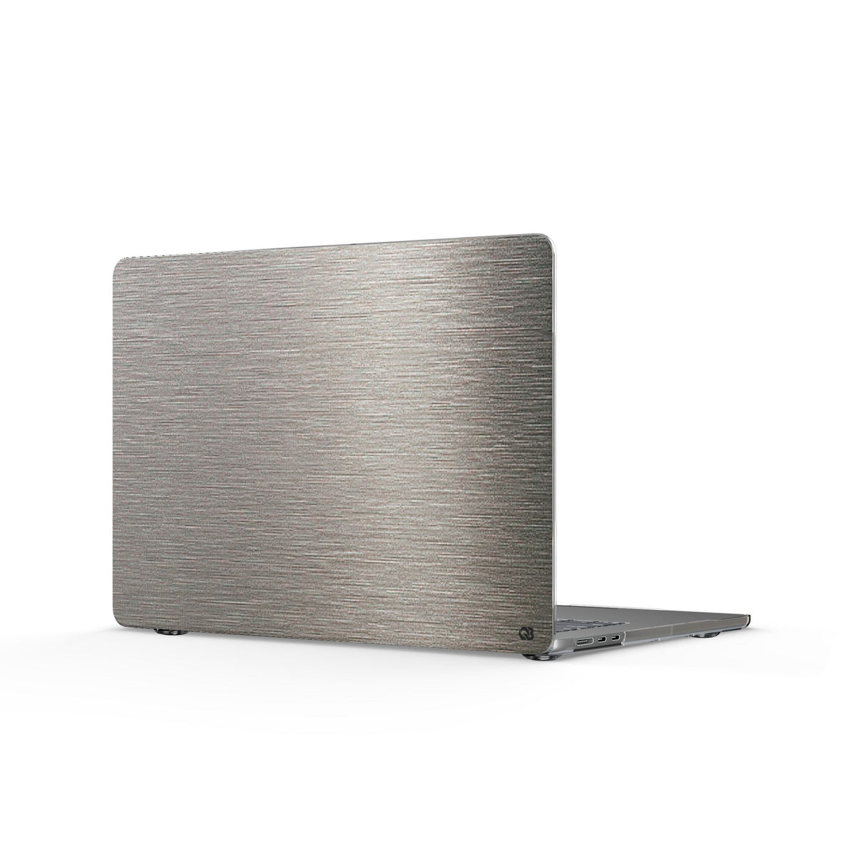 Brushed Silver Alloy · Clear Hard Case for MacBook · Silver