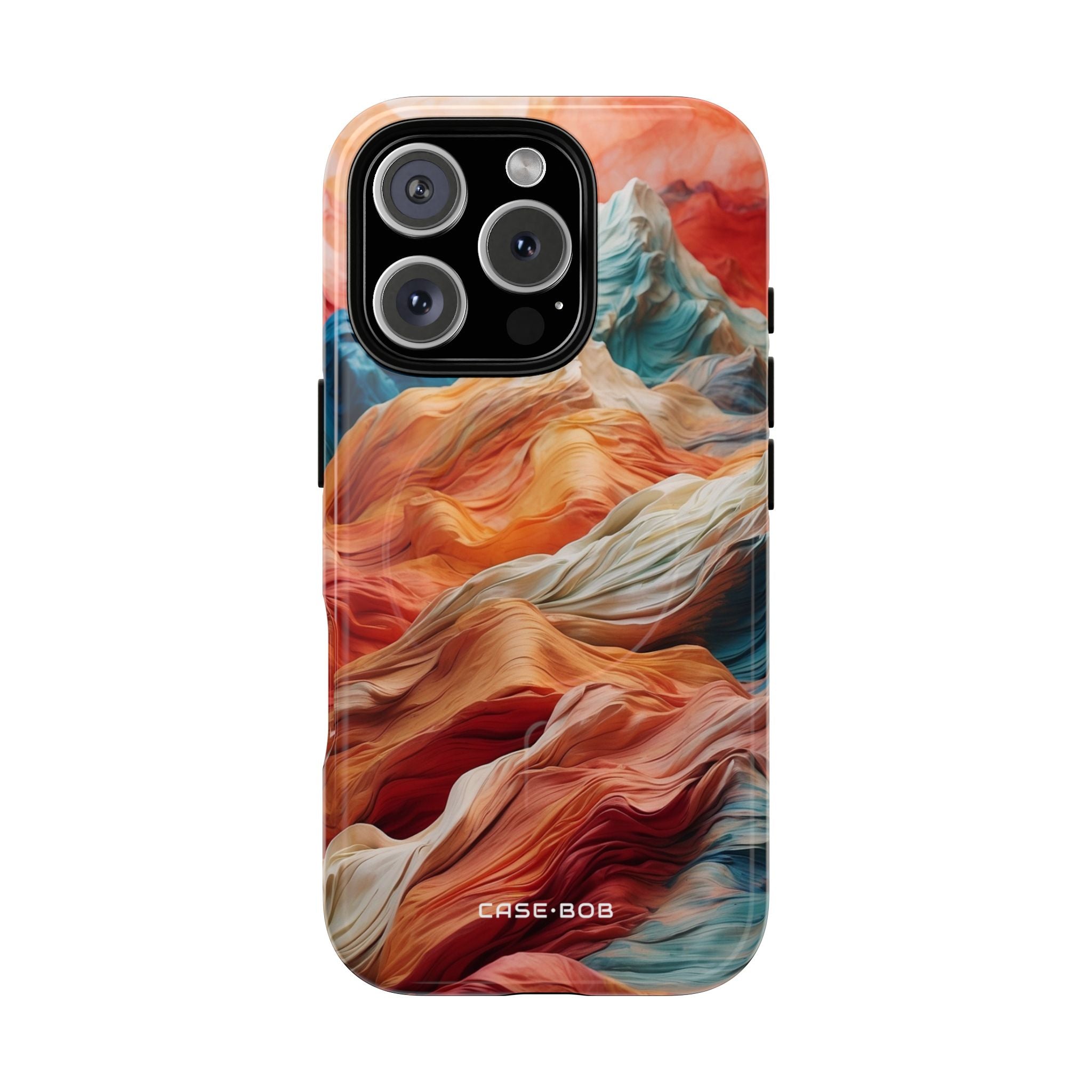 Fabric Peaks Cream iPhone 16 Pro Case - Tough+