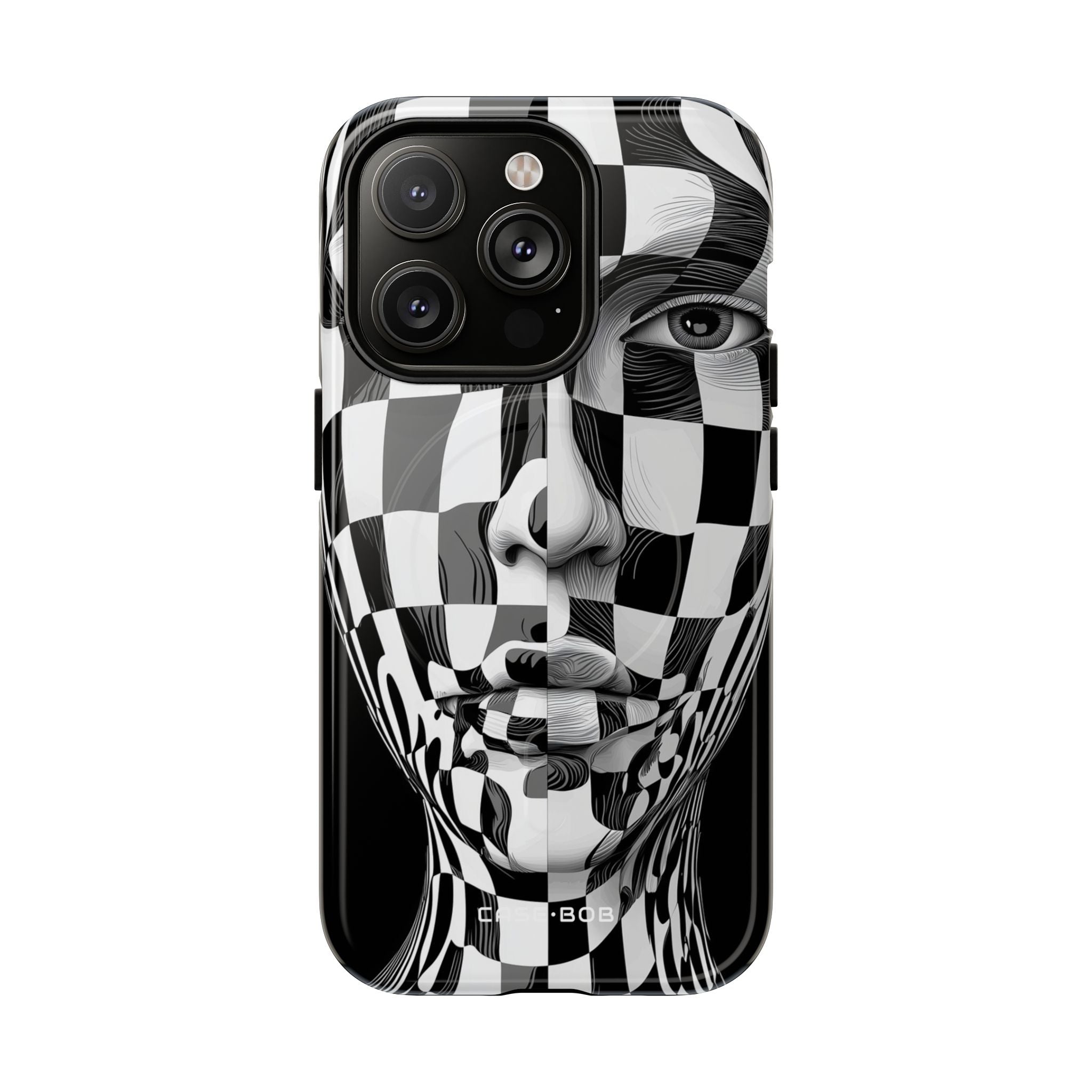 Checkered Face iPhone 14 Pro Case - Tough+