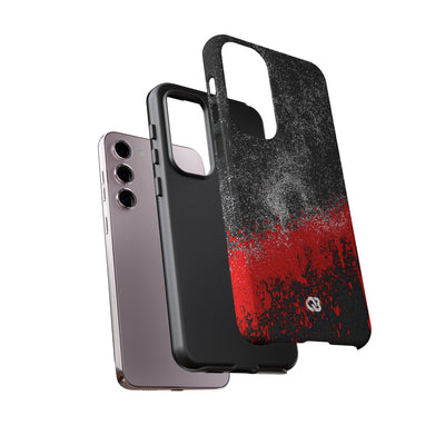 Crimson Noir Drip · Tough Phone Case for Samsung · Black