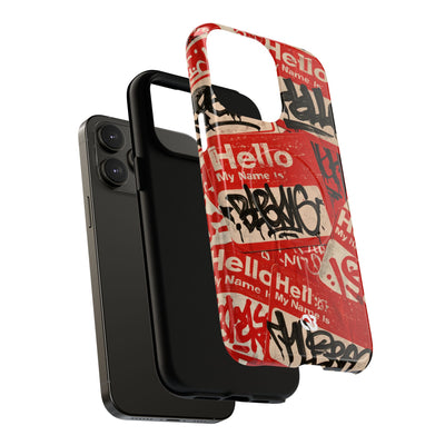 Slap Tag Collage · Tough 2.0 Magnetic Phone Case for iPhone · Red