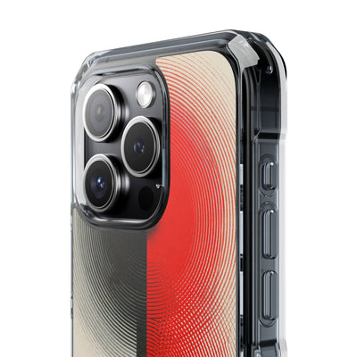 Red Impact MagSafe Phone Case for iPhone - Split Signal Red