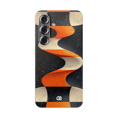 Orange Grit Twist · Soft Phone Case for Samsung