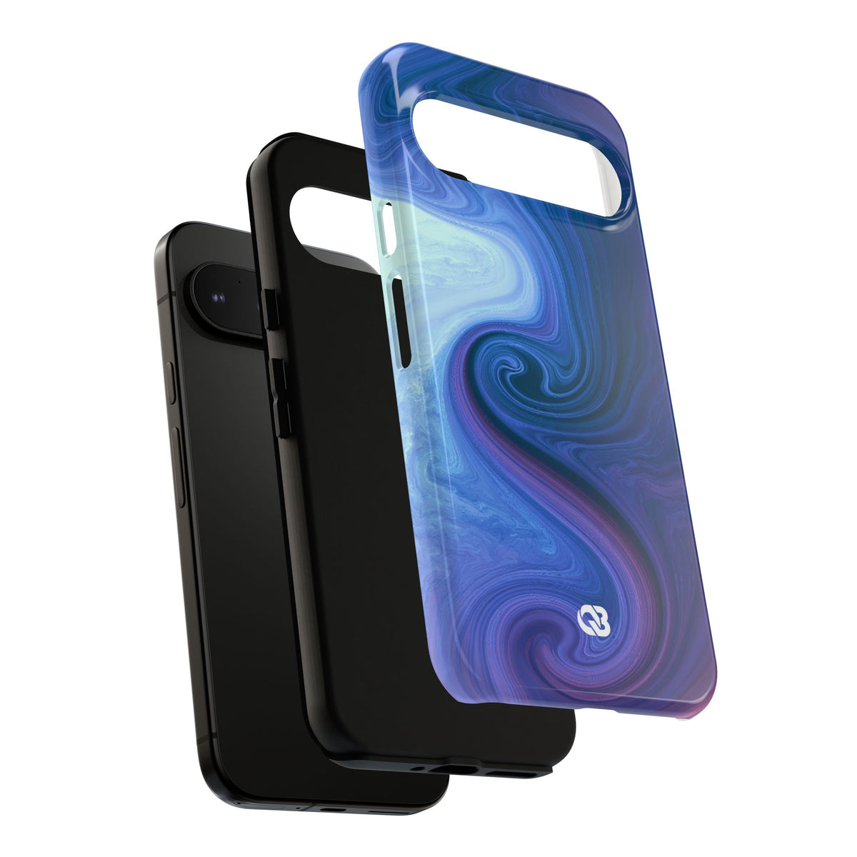 Azure Fluid Swirl · Tough Phone Case for Pixel ·  Blue