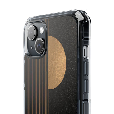Gold Impact MagSafe Phone Case for iPhone - Gilded Obsidian Dunes