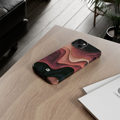 Rose Contour Waves · Tough Phone Case for iPhone · Pink