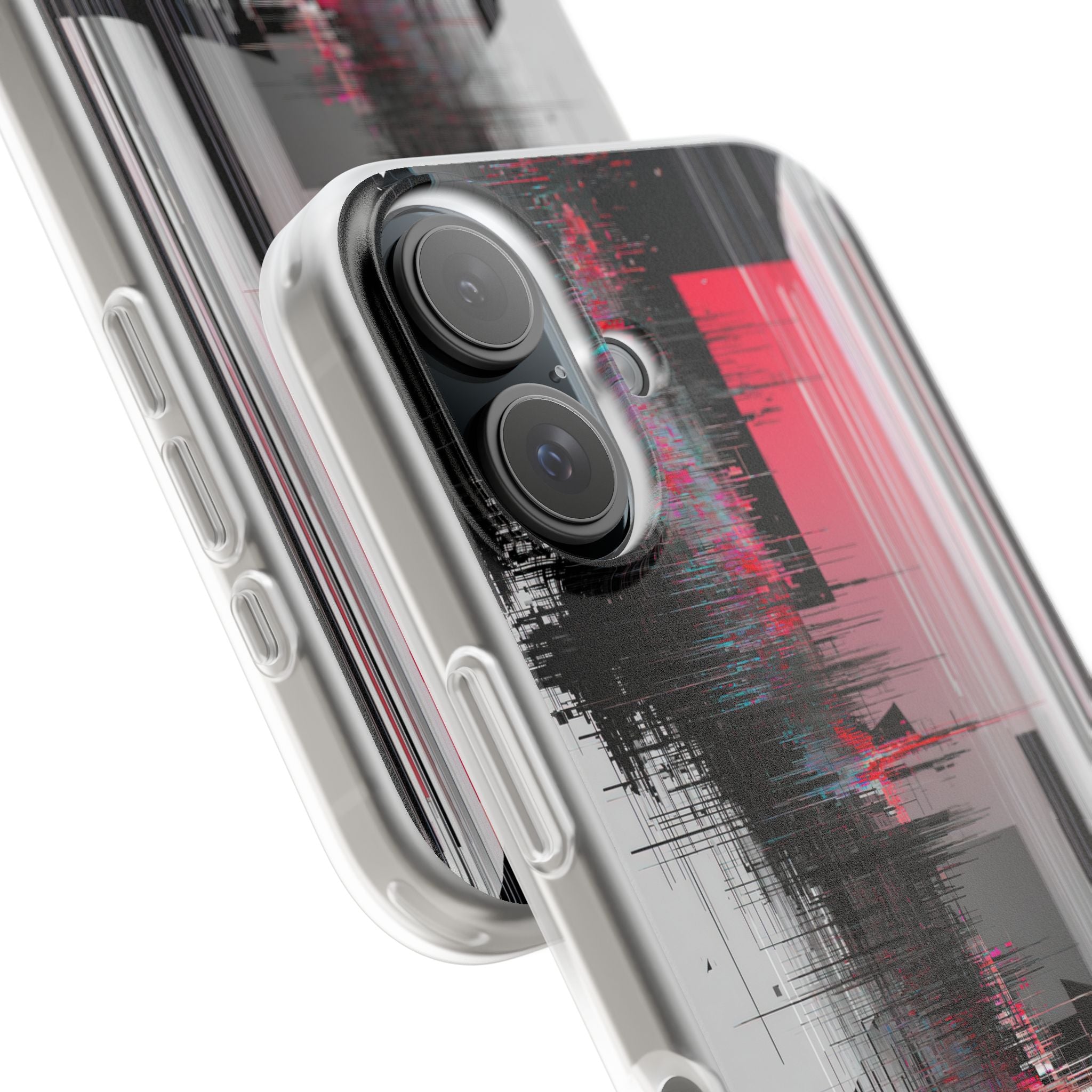 Black Lite Phone Case for iPhone - Crimson Data Leak