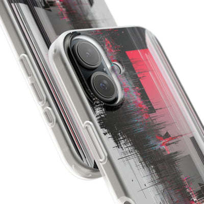 Black Lite Phone Case for iPhone - Crimson Data Leak