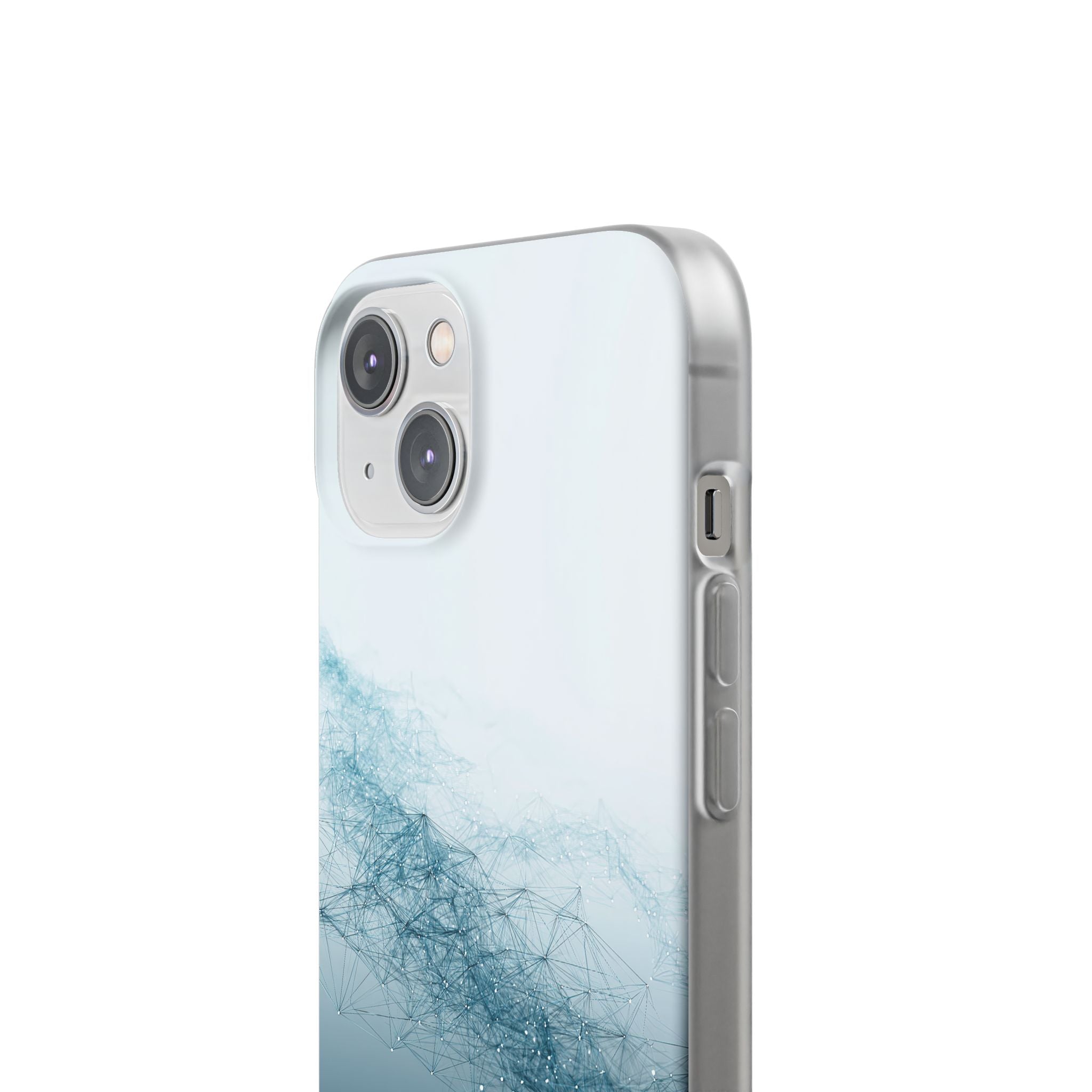 Teal Lite Phone Case for iPhone - Cyan Vector Lattice