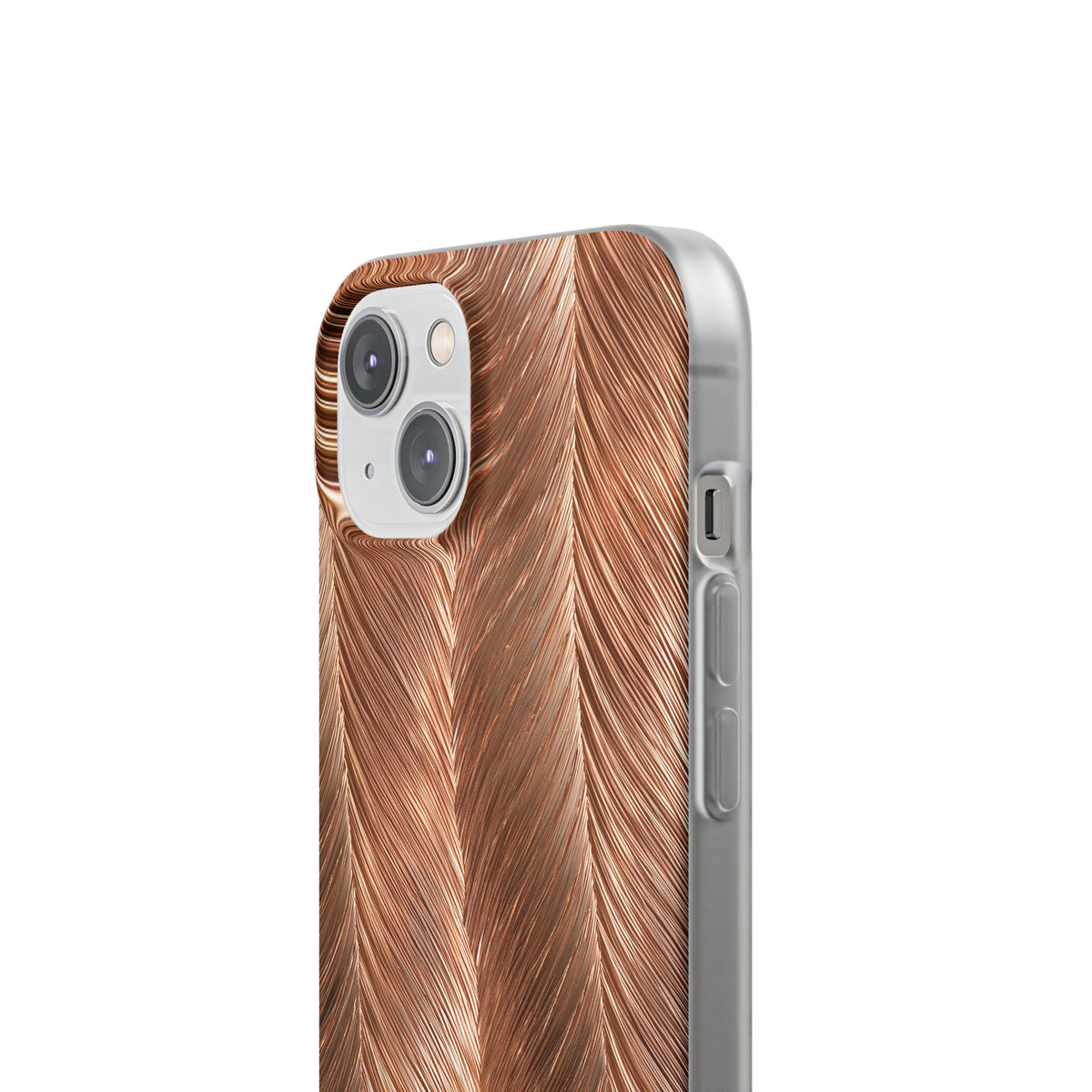 Rose Gold Weave · Lite Phone Case for iPhone ·  Brown