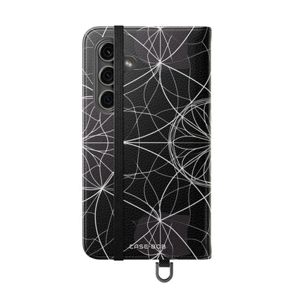 Witte Mandala Stralings - Samsung S24 Case - Portemonnee