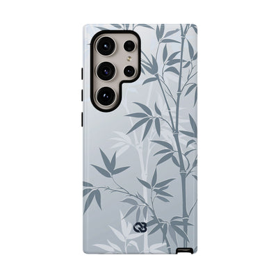 Misty Bamboo Grove · Tough Phone Case for Samsung · Blue