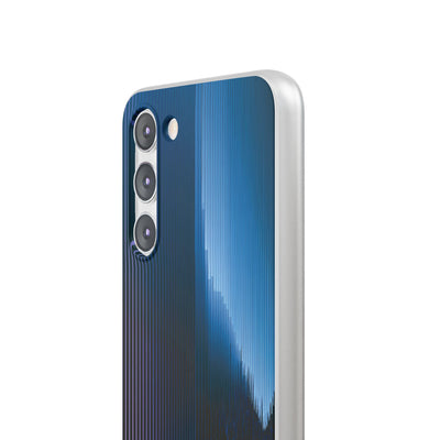 Blue Lite Phone Case for Samsung - Indigo Distortion Wave