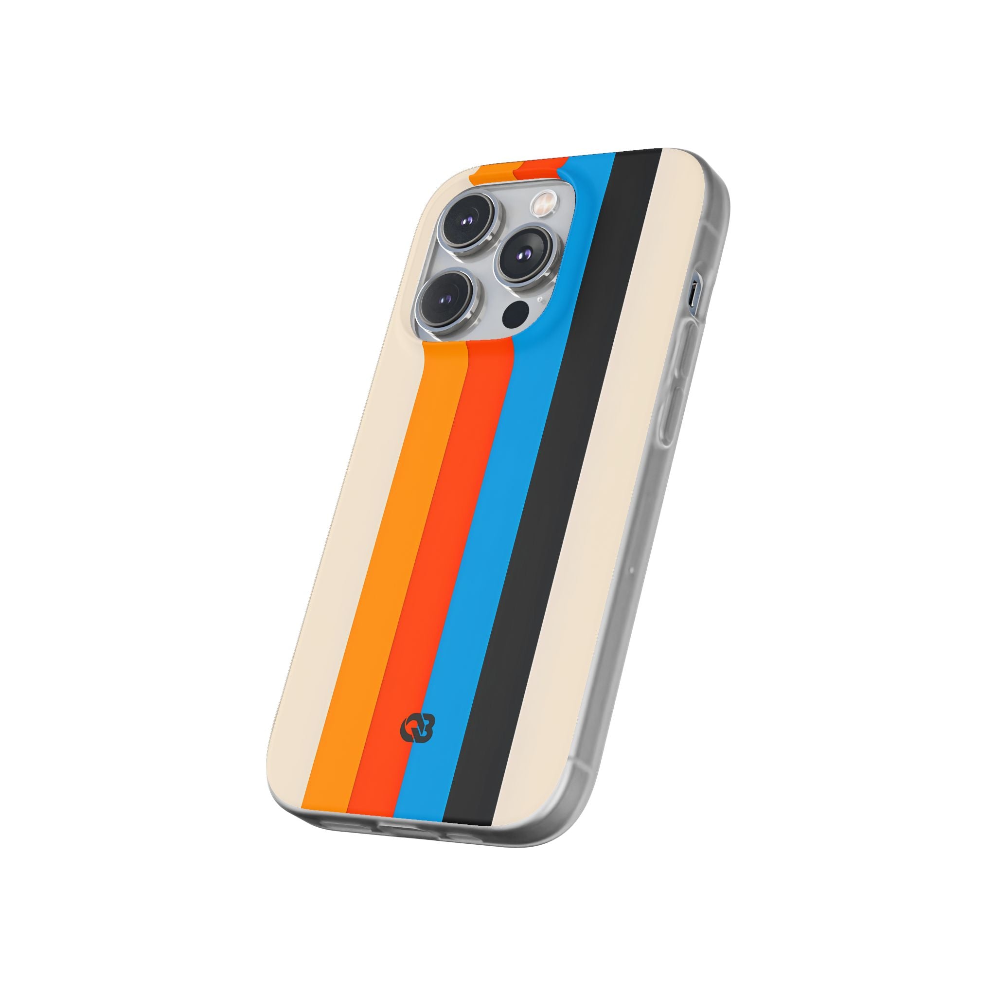 Retro Racing Stripes · Soft Phone Case for iPhone