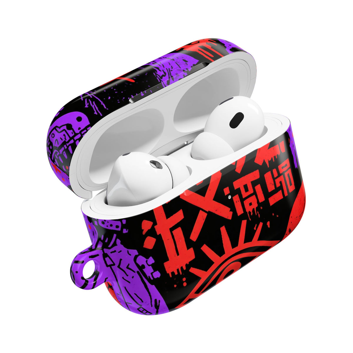 Underground Cyber Glyphs · Hard Case for AirPods & AirPods Pro · Black