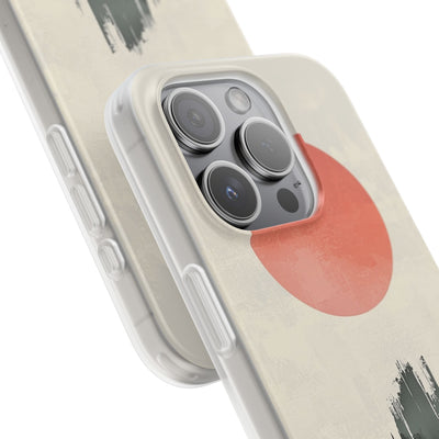 Crimson Sun Strokes · Soft Phone Case for iPhone