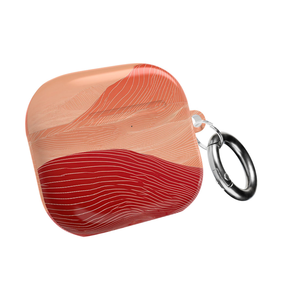 Crimson Dune Horizon · Hard Case for AirPods & AirPods Pro · Red