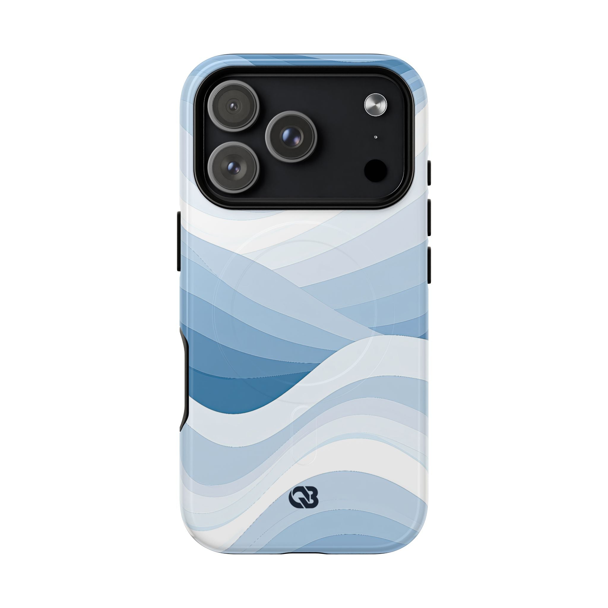 Blue Tough 2.0 Magsafe Phone Case for iPhone - Glacial Indigo Flow