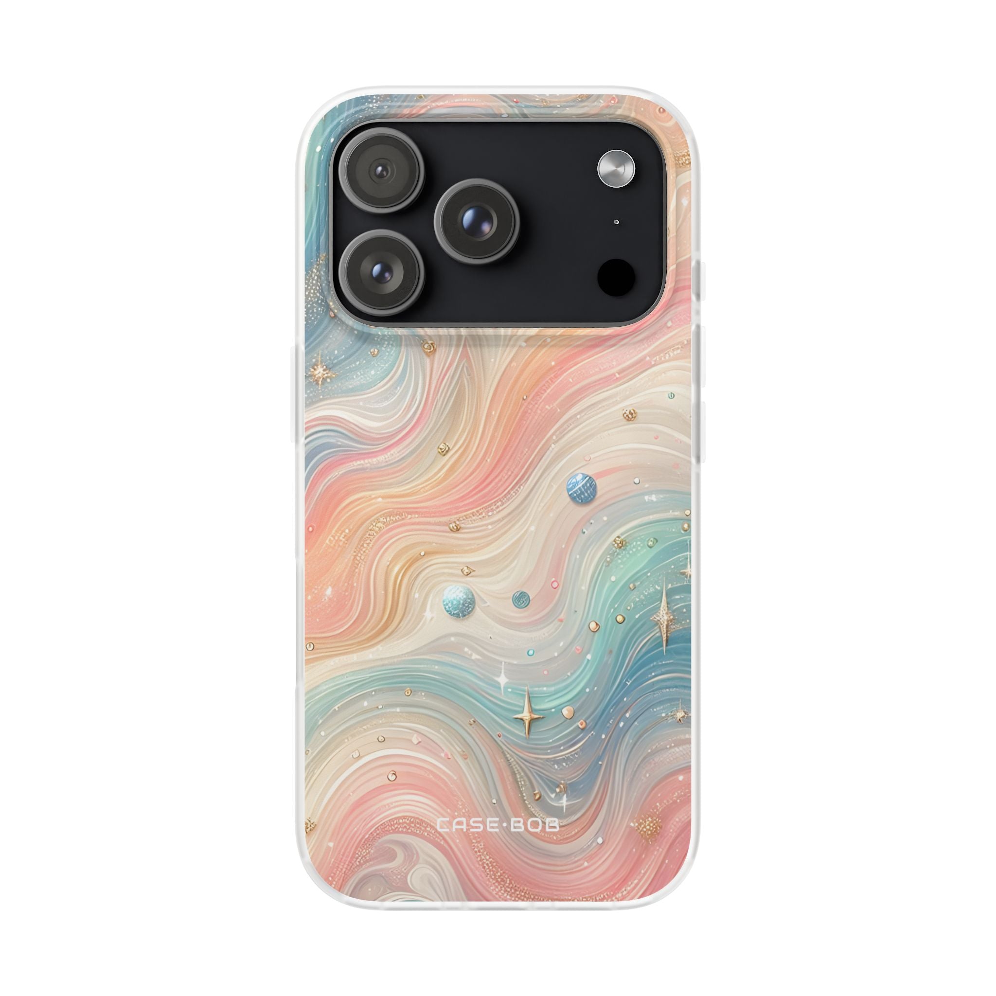 Iridescent Swirls iPhone 17 Pro Case - Soft - CASE•BOB