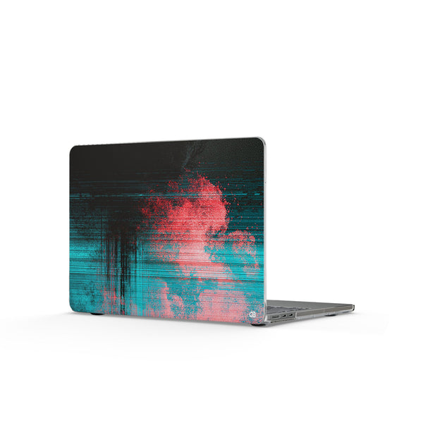 Digital Signal Drift · Clear Hard Case for MacBook · Black