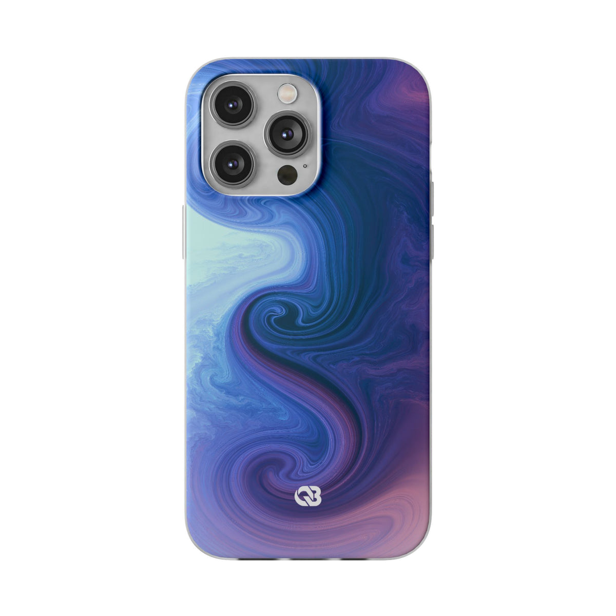 Azure Fluid Swirl · Lite Phone Case for iPhone ·  Blue