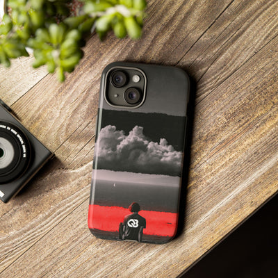 Crimson Horizon · Tough Phone Case for iPhone · Black