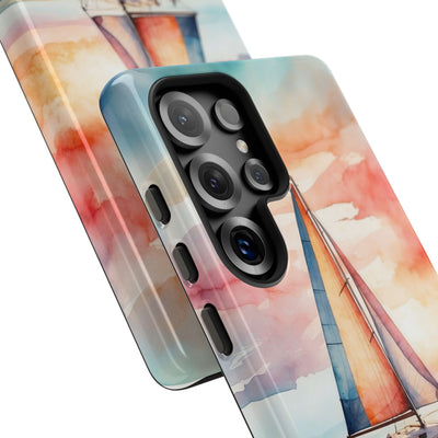 Crimson Horizon Sail · Tough Phone Case for Samsung