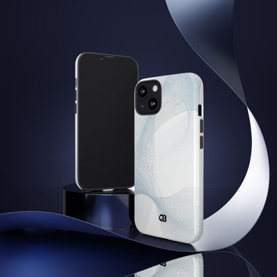 Glacial Contour Waves · Tough Phone Case for iPhone · White