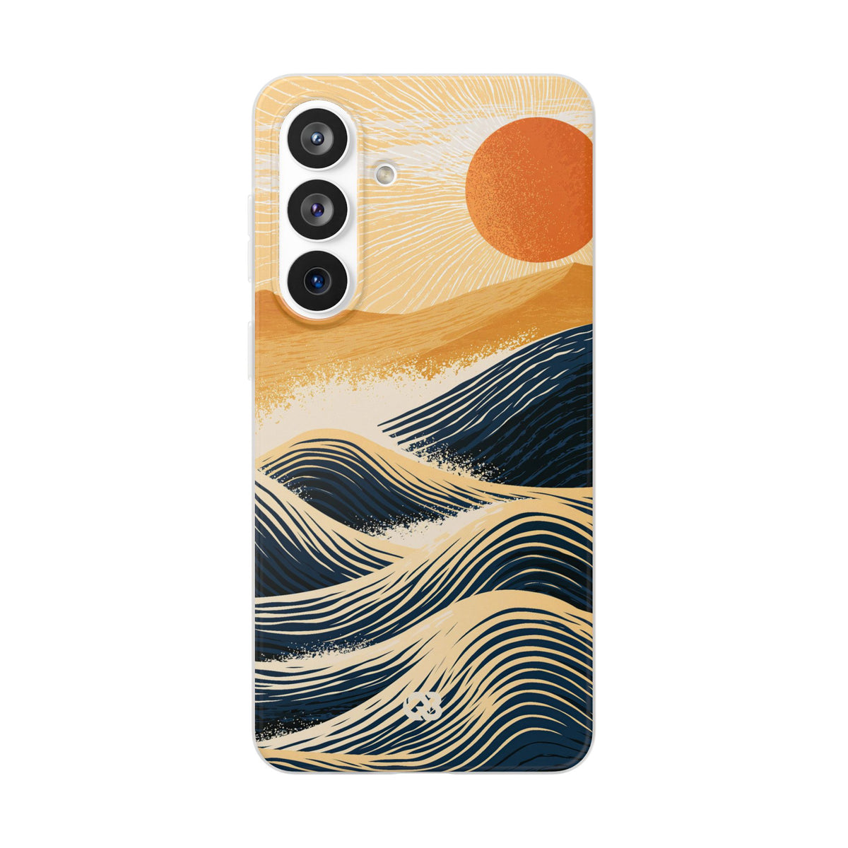 Golden Horizon Waves · Lite Phone Case for Samsung · Blue