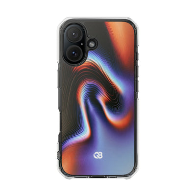 Prismatic Resonance · Clear Impact Magnetic Phone Case for iPhone · Purple
