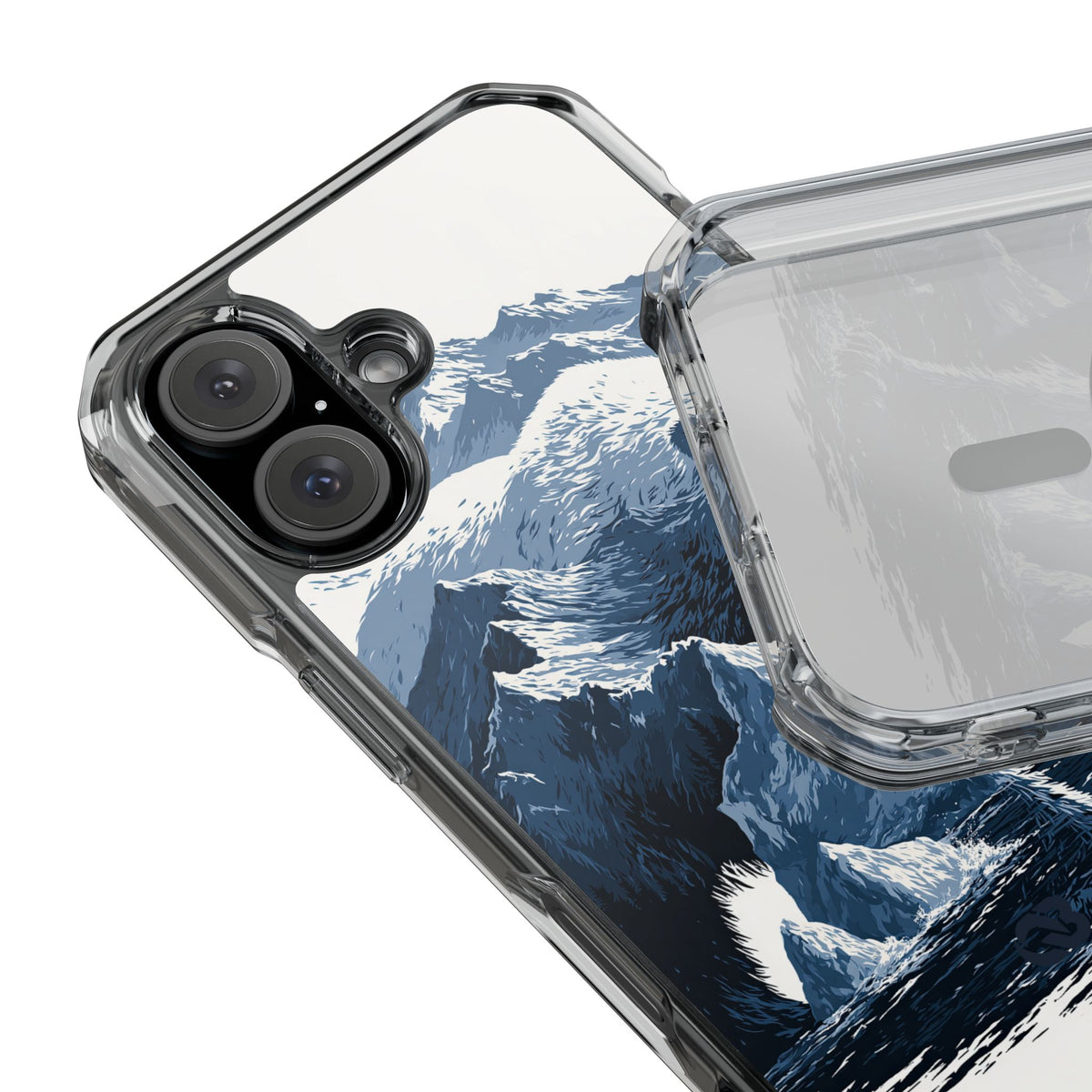 Fjord Summit Bear · Clear Impact Magnetic Phone Case for iPhone · Blue
