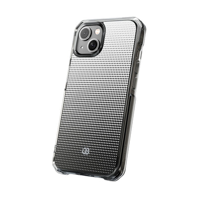 Black Impact MagSafe Phone Case for iPhone - Obsidian Halftone Flux