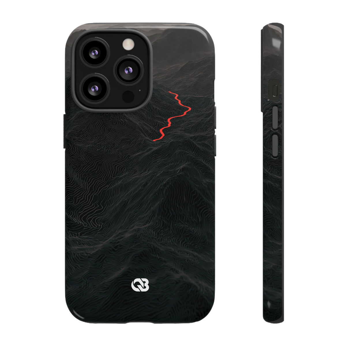 Crimson Ridge Pass · Tough Phone Case for iPhone · Black