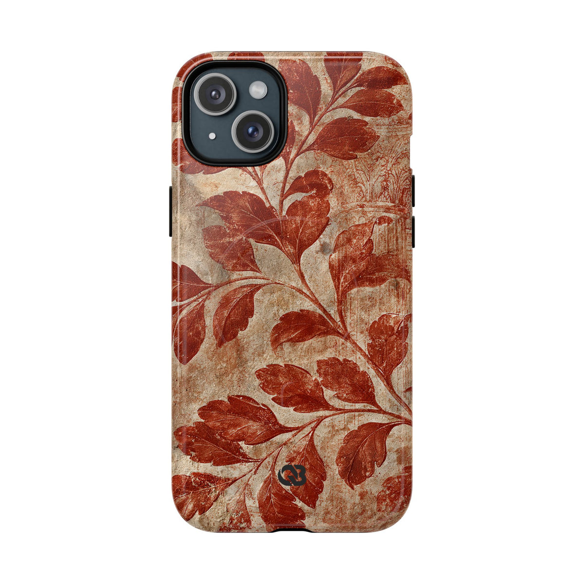 Terracotta Botanical Fresco · Tough 2.0 Magnetic Phone Case for iPhone · Red