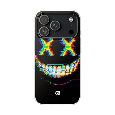 Glitch Grin Distortion · Soft Handyhülle für iPhone