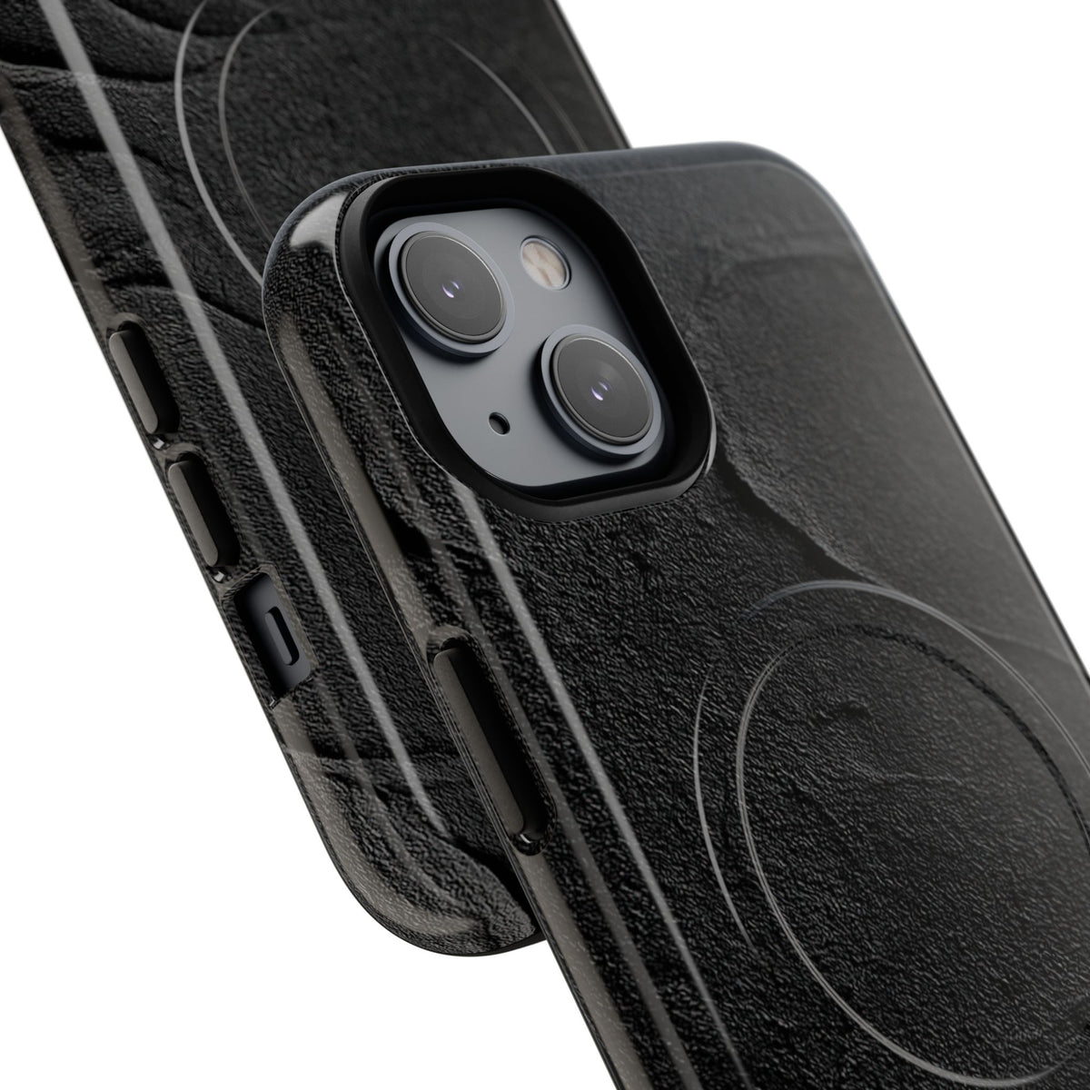 Obsidian Stucco Relief · Tough 2.0 Magnetic Phone Case for iPhone · Black