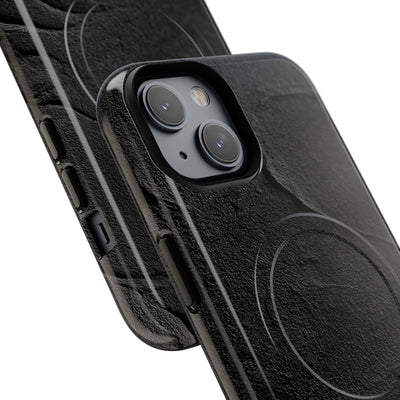 Obsidian Stucco Relief · Tough 2.0 Magnetic Phone Case for iPhone · Black