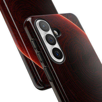 Red Tough Phone Case for Samsung - Crimson Flare Flux