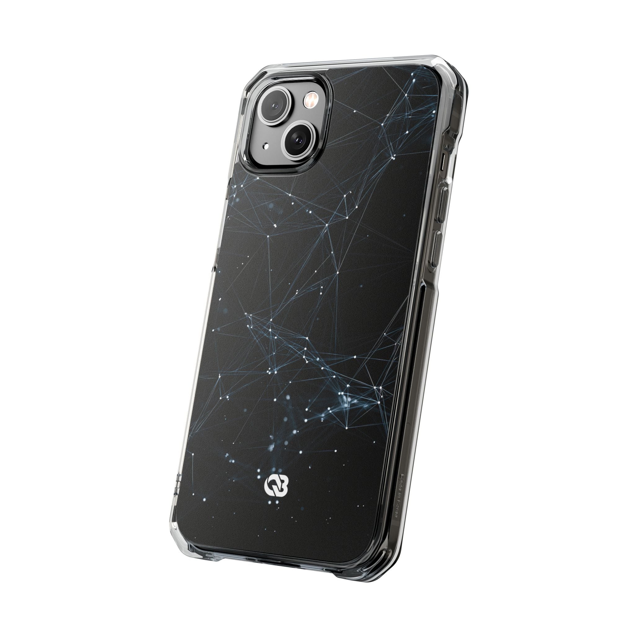 Black Impact MagSafe Phone Case for iPhone - Arctic Neural Mesh