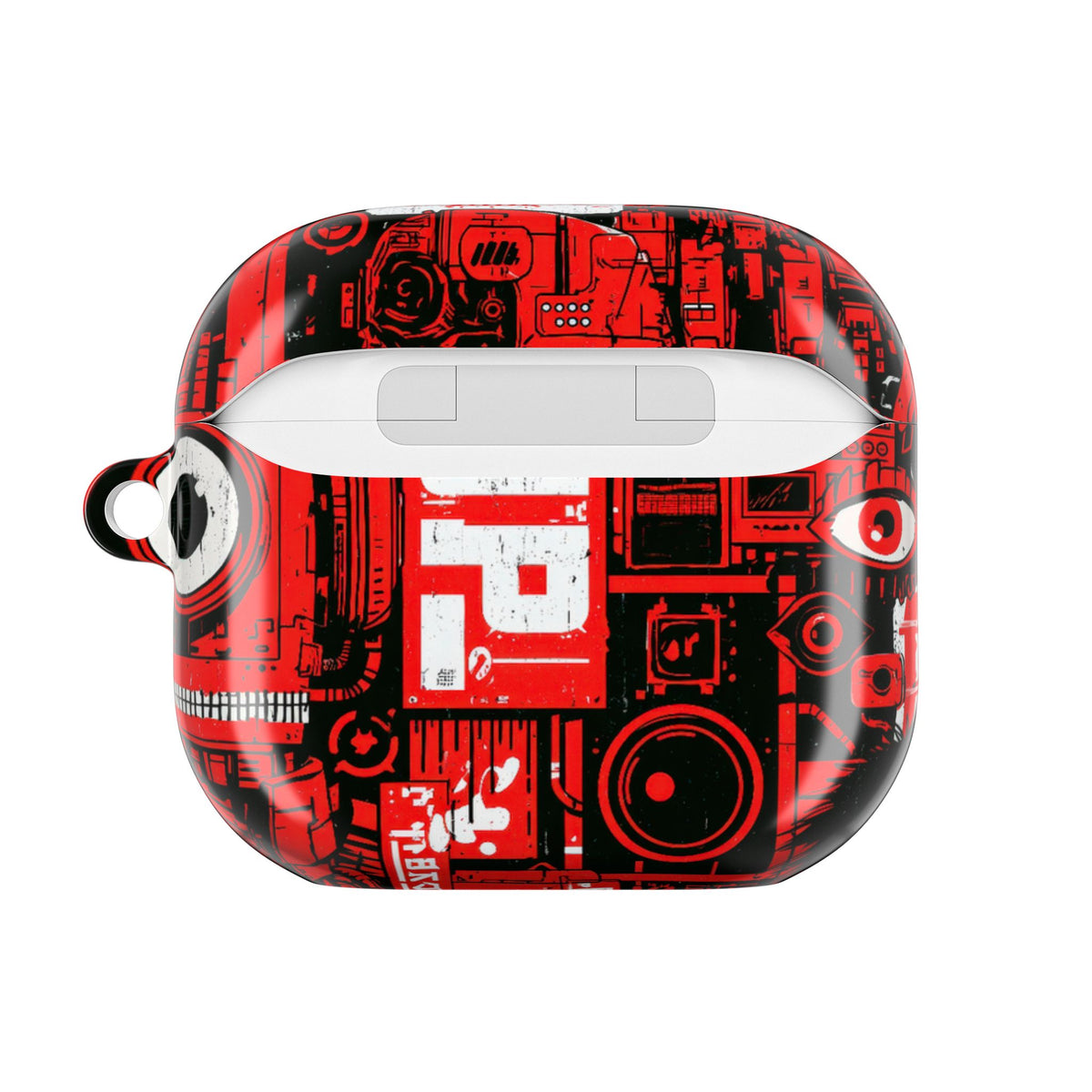 Neo Mecha Collage · Hard Case for AirPods & AirPods Pro · Red