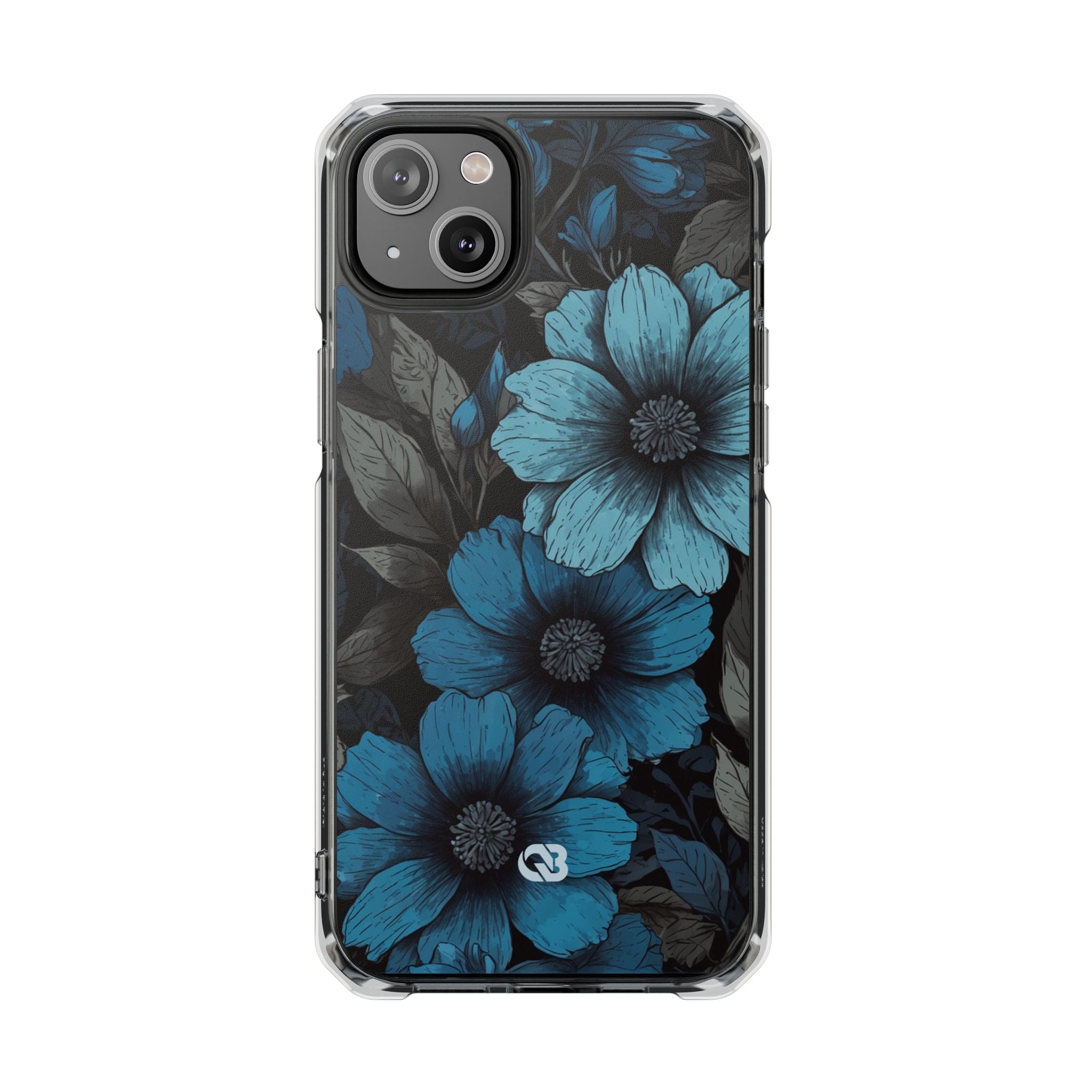Obsidian Blue Petals · Impact Telefoncover til iPhone · Magsafe