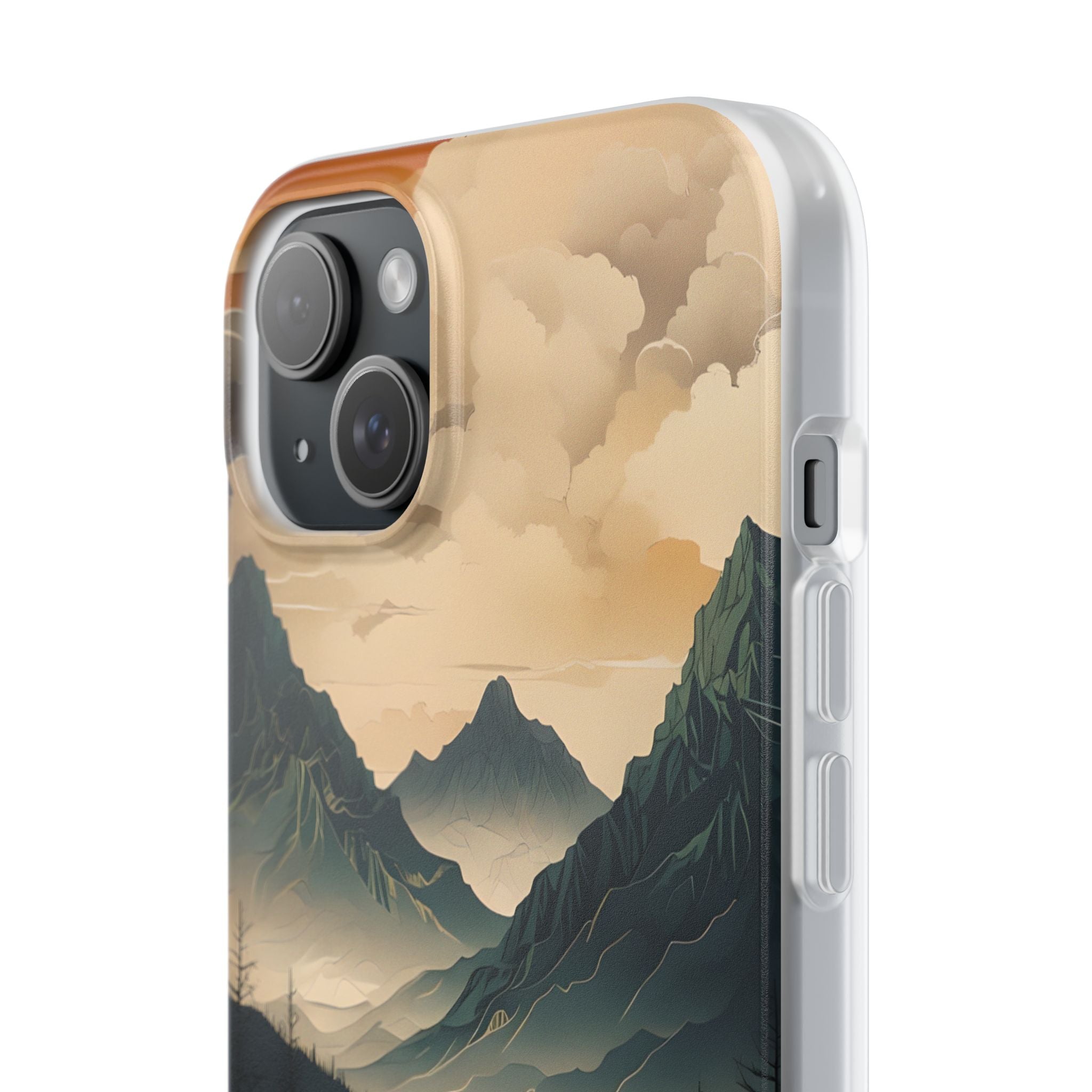 Summit River Dusk · Soft Phone Case for iPhone