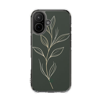 Green Impact MagSafe Phone Case for iPhone - Deep Moss Willow