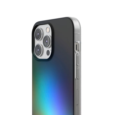 Black Lite Phone Case for iPhone - Electric Prism Grain