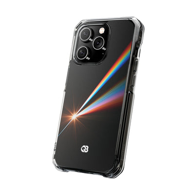 Spectral Refraction · Clear Impact Magnetic Phone Case for iPhone · Black