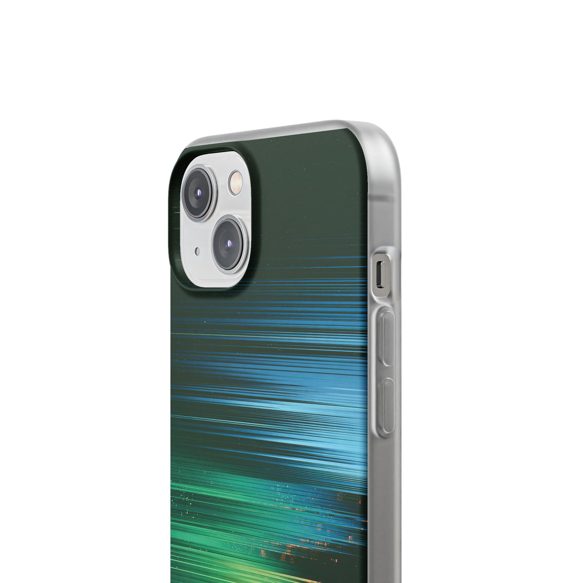 Digital Shoreline Drift · Lite Phone Case for iPhone ·  Teal