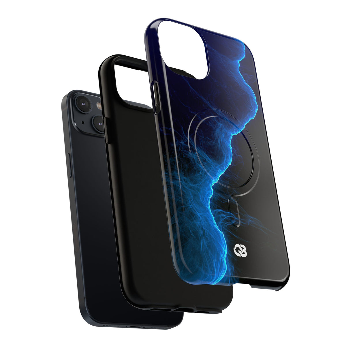 Electric Azure Drift · Tough 2.0 Magnetic Phone Case for iPhone · Blue