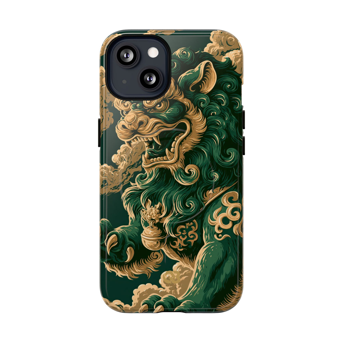 Imperial Guardian Lion · Tough 2.0 Magnetic Phone Case for iPhone · Green