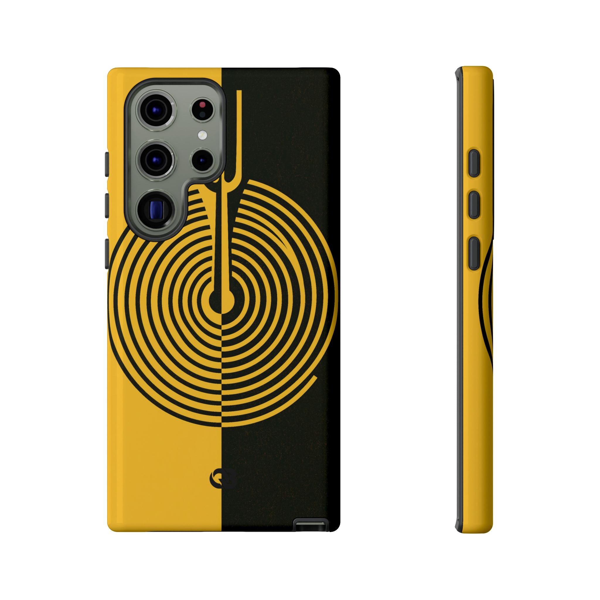 Yellow Tough Phone Case for Samsung - Voltage Sector Pulse