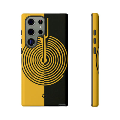 Yellow Tough Phone Case for Samsung - Voltage Sector Pulse